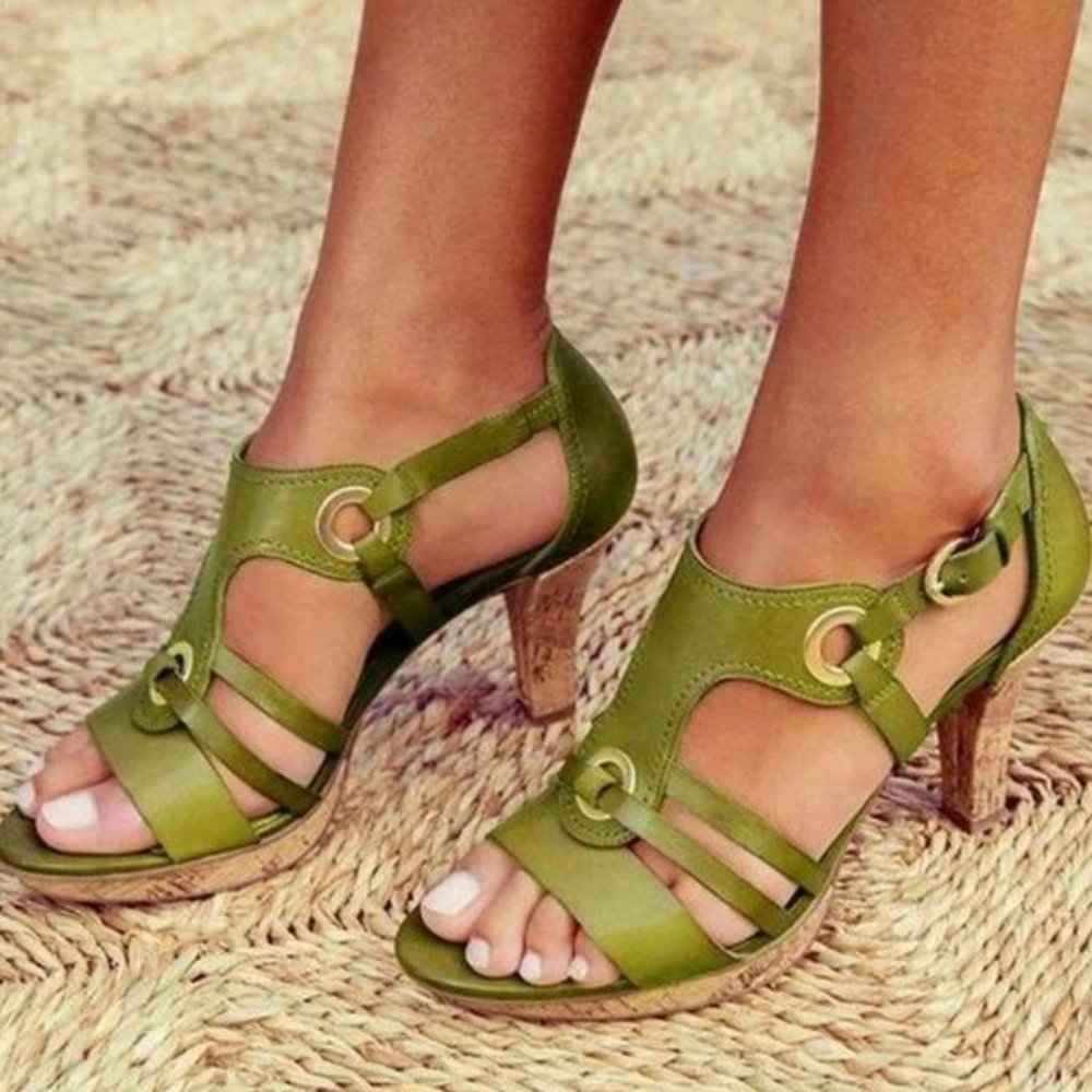 New Elegant Pumps Vintage Women Sandals